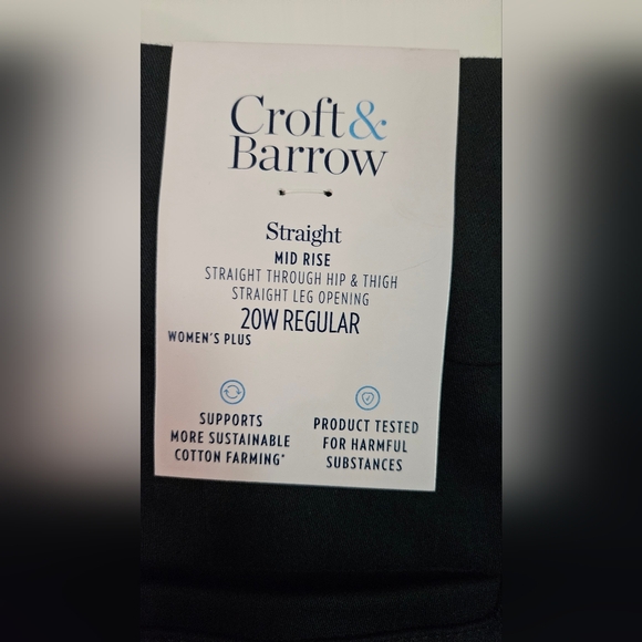 Croft & Barrow 20W Effortless Stretch Pant in Navy Blue NWT - Picture 6 of 9